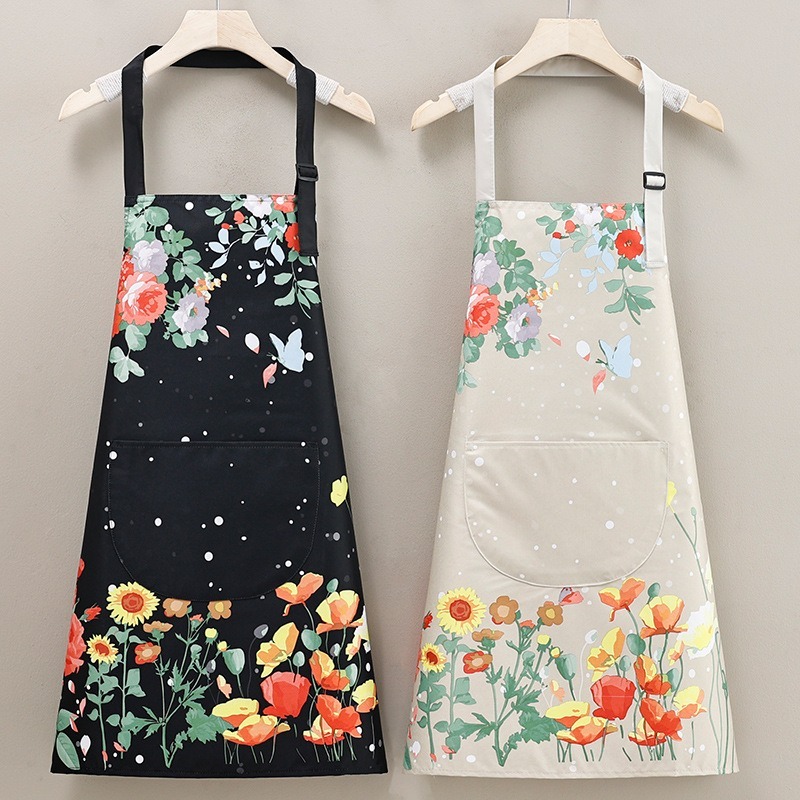 Kitchen Baking Drawing - 家庭用防水・防油キッチンエプロン、料理・ベーキング作業服、描画用エプロン、女性用アートスモック