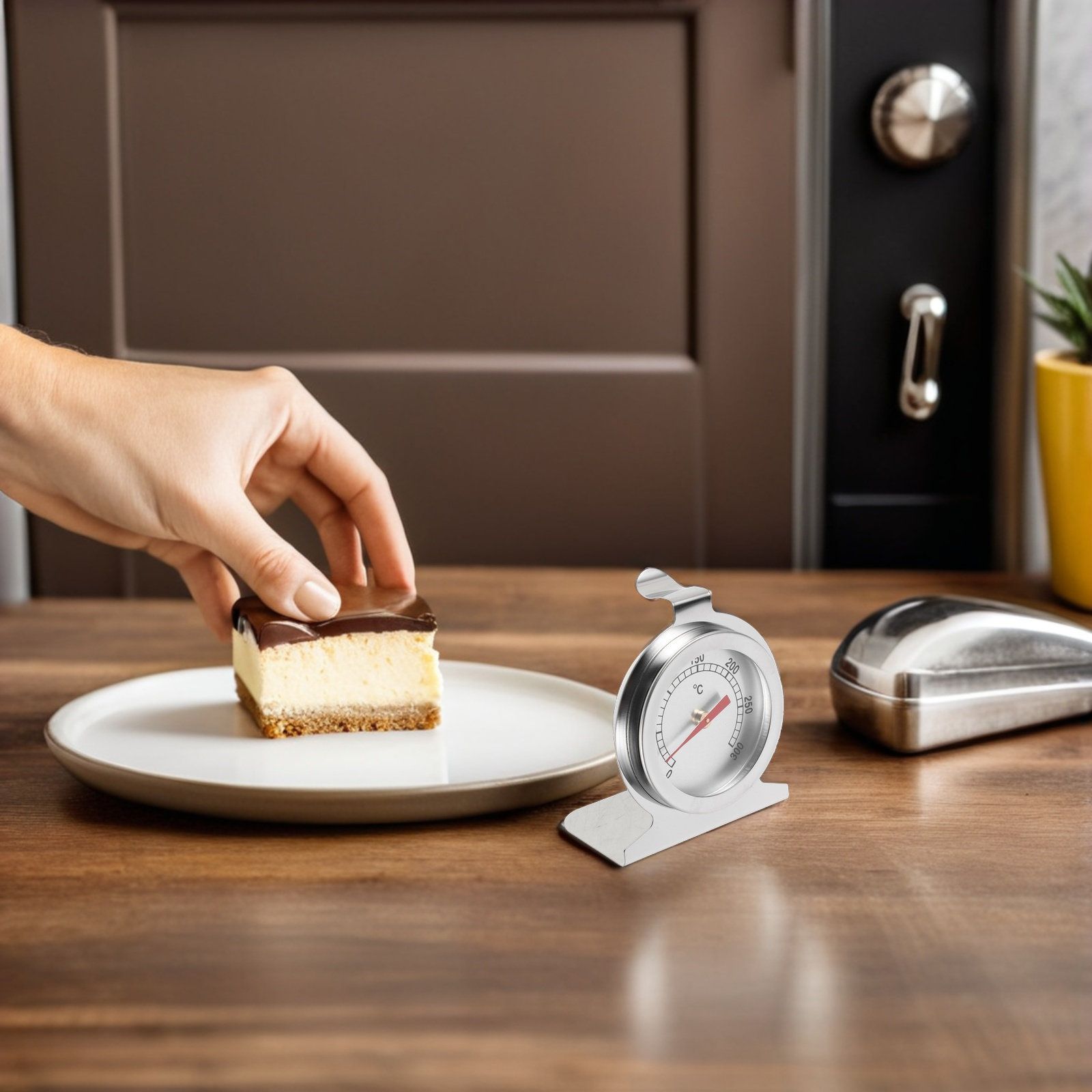Oven Thermometer Analog - ステンレス製オーブン温度計 アナログ 0-300℃ インスタントリード キッチン温度計 オーブン