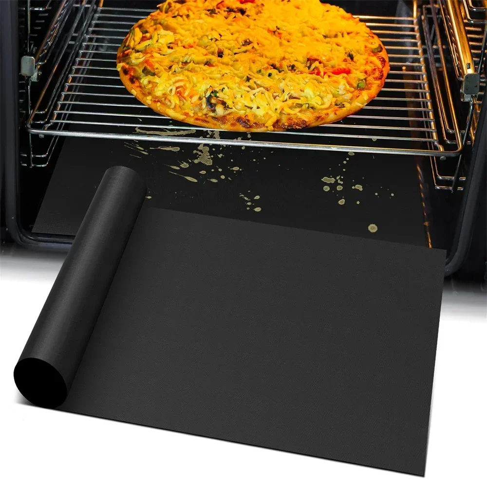 Super Kitchen Baking Mat - 再利用可能なノンスティックオーブンライナー耐熱プロテクターマット電気/ガスオーブングリルマットバーベキュー調理アクセサリーの底用