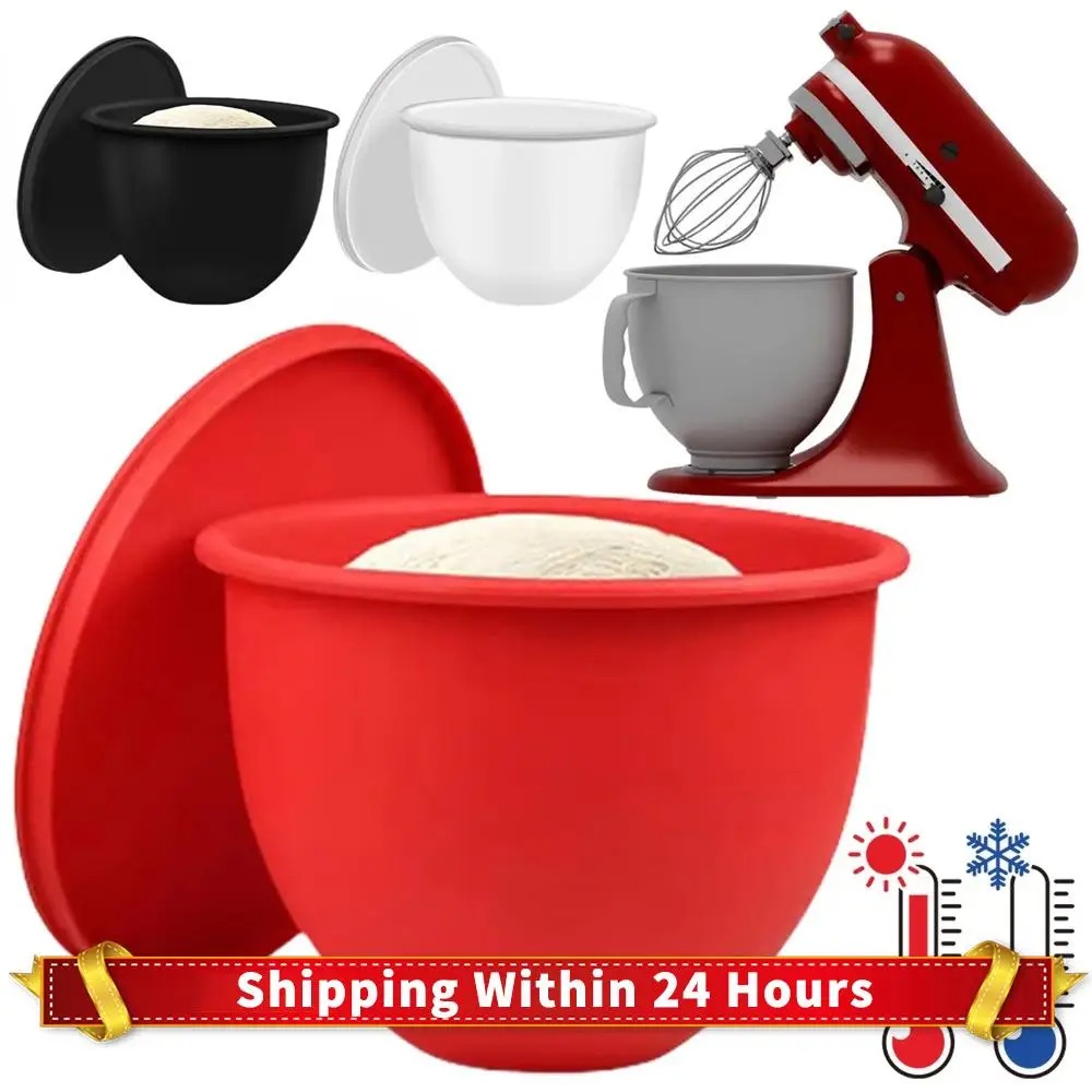 Kitchenaid Baking Bowl - キッチンエイドチルトヘッド5クォートミキサー用シリコンライナー、蓋付きミキサーボウル、再利用可能なミキサーアタッチメント、キッチンベーキングアクセサリー