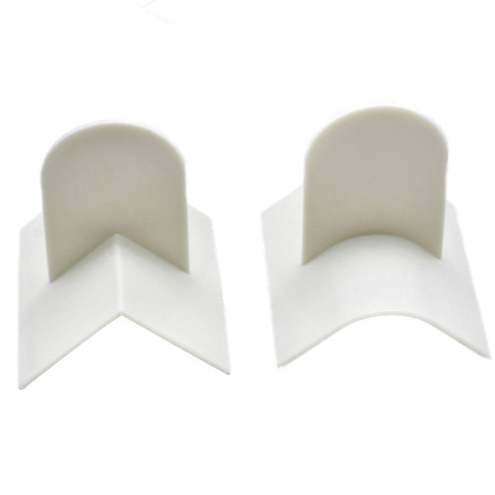 Fondant Smoother Set - ケーキフォンダンスムーサーセット4個入り、白いプラスチック製フォンダンスクレーパー、トップエッジや側面のスムージング用、シュガーペースト、マジパン、ペタル用