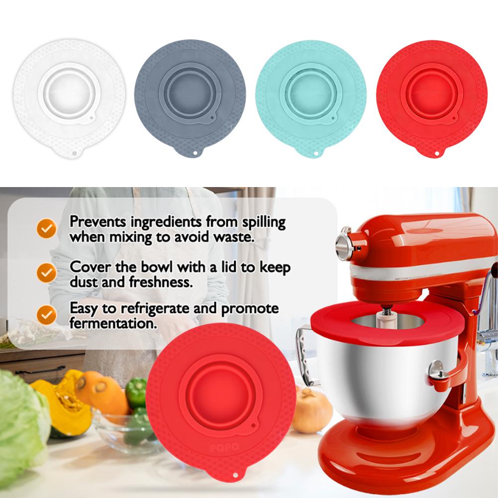 Kitchenaid Baking Bowl - キッチンエイド4.5～5クォートチルトヘッドスタンドミキサー用折りたたみ式密閉カバー、4色展開、シリコン製ミキサーボウル蓋、スプラッターガード蓋