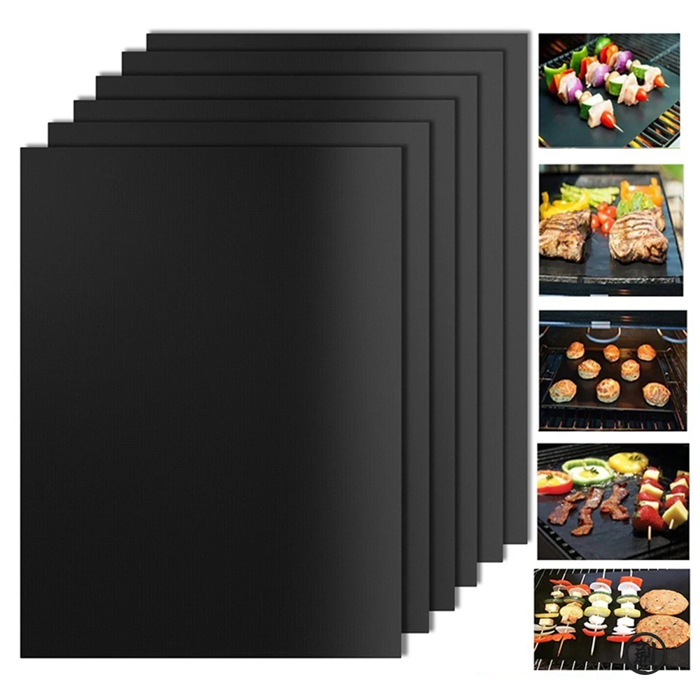 Super Kitchen Baking Mat - 1/5/10 個 60*40 センチメートルノンスティックバーベキューグリルマットベーキングマット調理グリルシート耐熱性クリーンキッチンバーベキューツール 10567