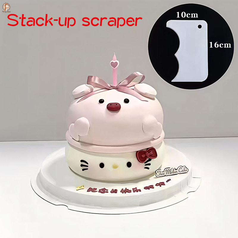 Fondant Smoother Set - ケーキスクレーパー スムーザー 調整可能なフォンダン スパチュラ ケーキエッジスムーザー クリームレベリングデバイス