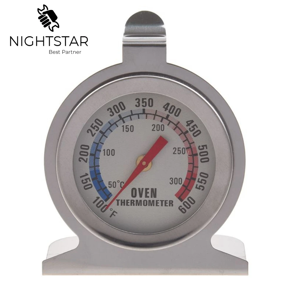 Oven Thermometer Analog - 大型ステンレス鋼オーブン温度計,測定温度計,ベーキングツール,50〜300度