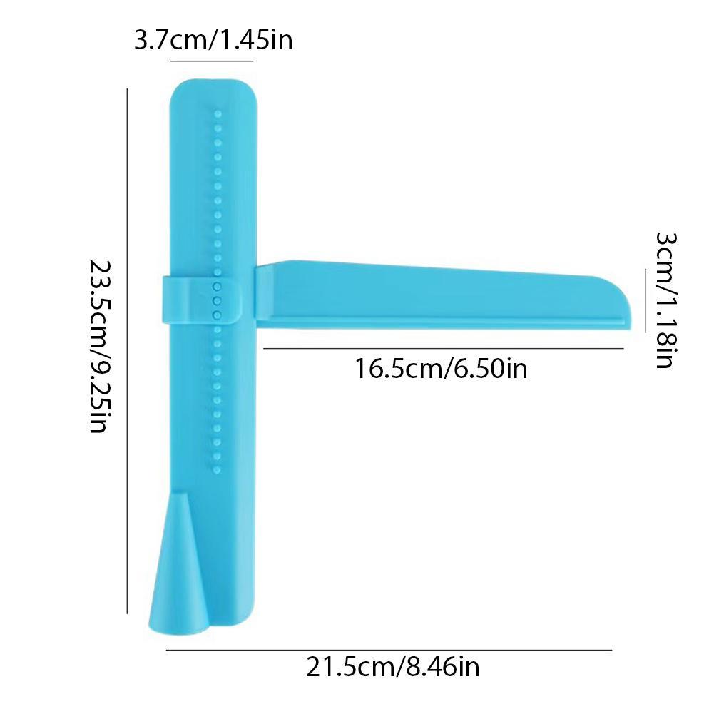 Fondant Smoother Set - 高さ調節可能なPPケーキレベラー・スムーザー、フォンダン用プラスチックスクレーパー、エッジを滑らかにするスムージングツール、プラスチックスクレーパーT