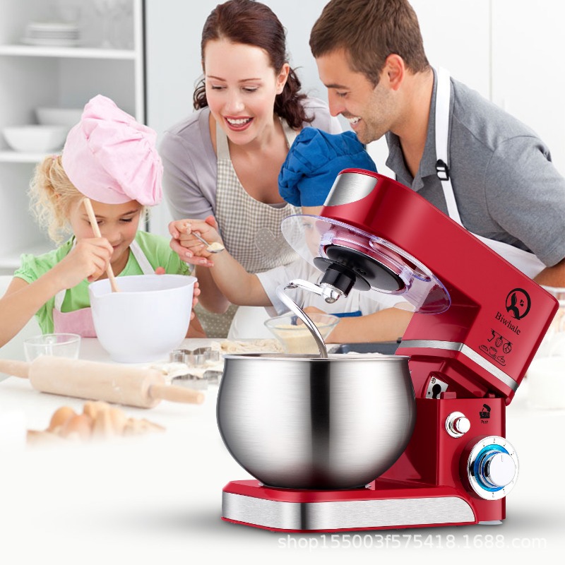 Kitchen Baking Machine - 5Lスタンドミキサー – 生地フック、ビーター、泡立て器付きの3-in-1多機能キッチンマシン、ベーキング/調理用の1000W強力モーター