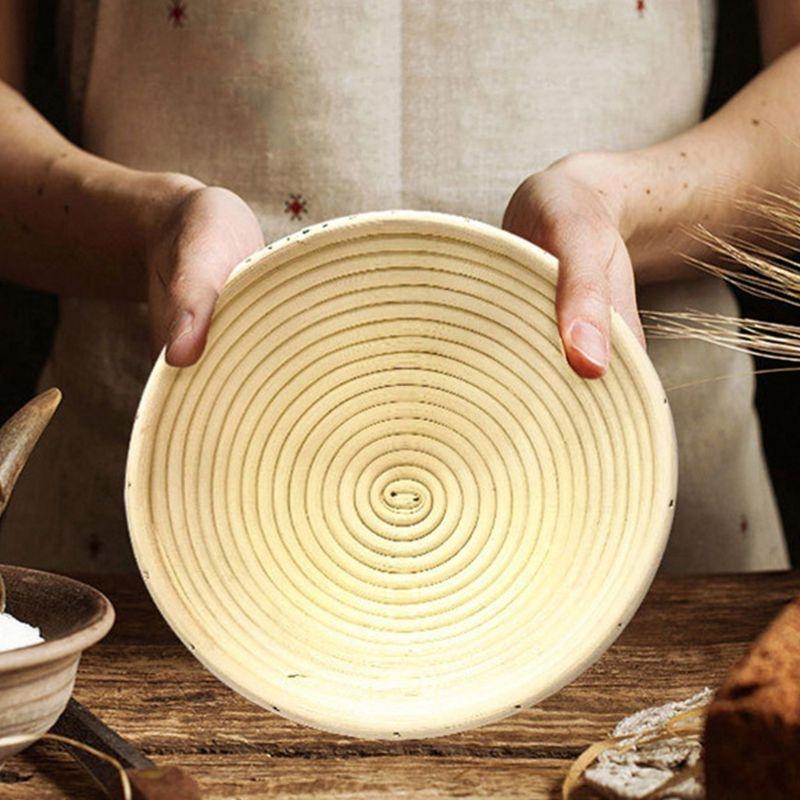 Proofing Basket Banneton - Brotform プルーフ布ライナー 天然籐ベーキング生地バスケット カバー 2 サイズ