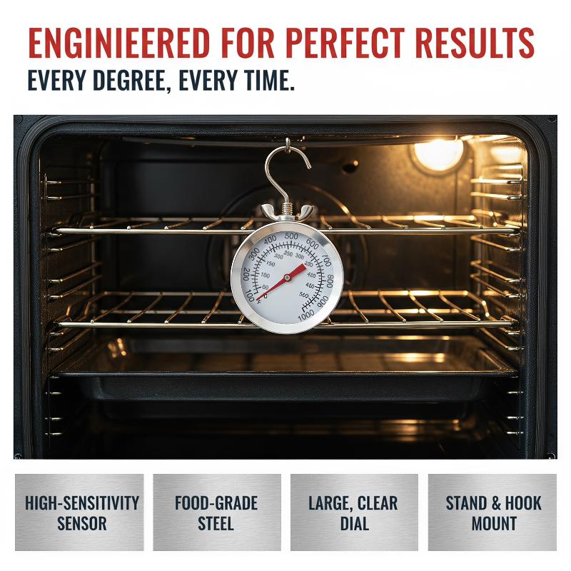 グリル用温度計 0-500 ℃   アナログ 52mm 54 - Oven Thermometer Analog のレビューと価格