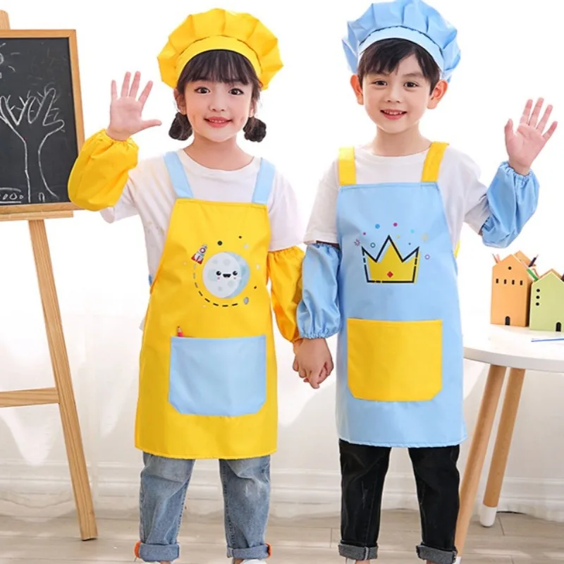 3pc 子供キッチンエプロンセットベーキングキッズペインティ - Kitchen Baking Drawing のレビューと価格