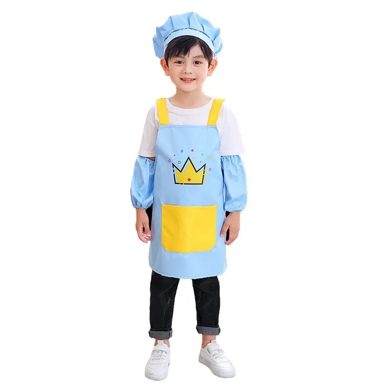 3pc 子供キッチンエプロンセットベーキングキッズペインティ - Kitchen Baking Drawing のレビューと価格
