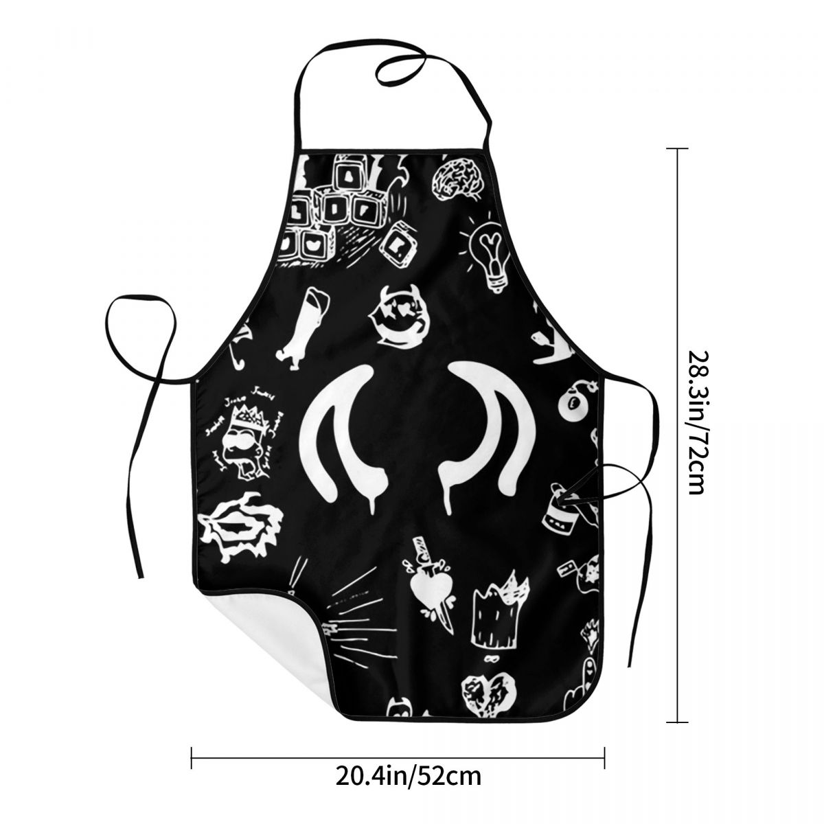 Yungblud 描画タトゥーシートエプロンシェフクッキング - Kitchen Baking Drawing のレビューと価格