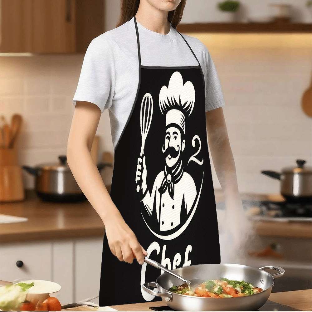 シンプルでクラシックなテーマのエプロン1枚。自信に満ちた遊び - Kitchen Baking Gift Ideas のレビューと価格