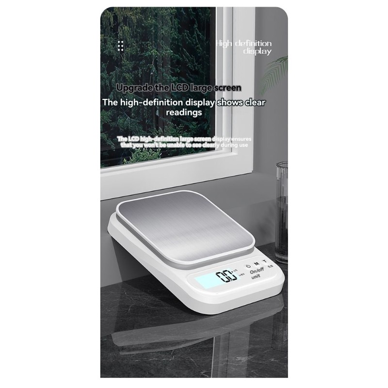 YCOC-コンパクトデジタルキッチンスケール 3KG/0.1 - Kitchen Scale Precise のレビューと価格