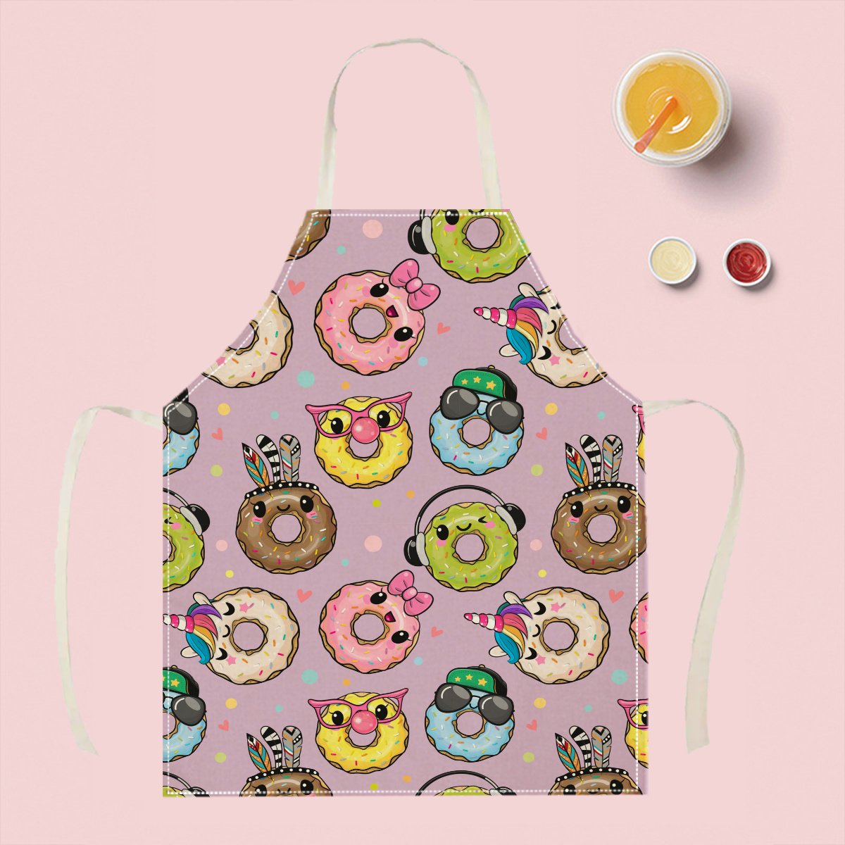 1pc かわいい漫画ドーナツエプロン面白いキッチンベーキング - Kitchen Baking Gift Ideas のレビューと価格