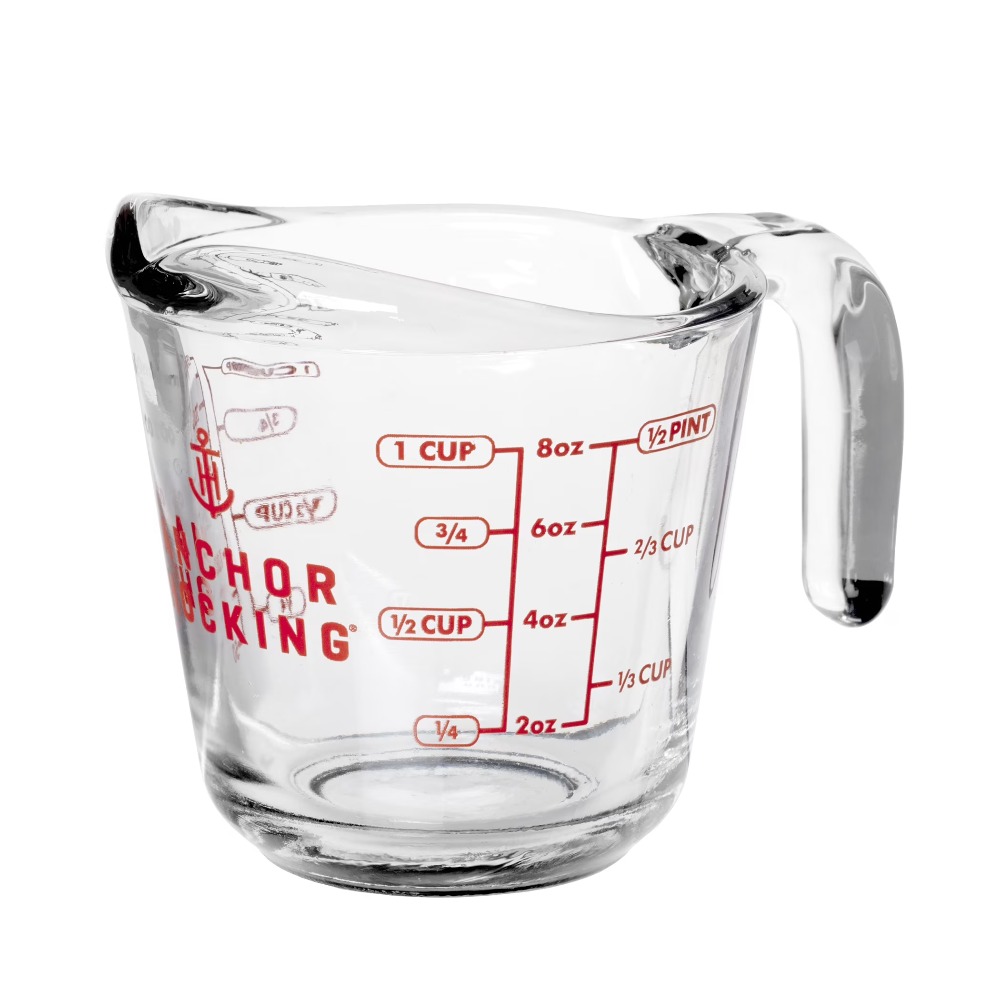 2個セットのガラス製計量カップ、持ちやすいハンドルと注ぎ口付 - Baking (Kitchen Ingredient) のレビューと価格