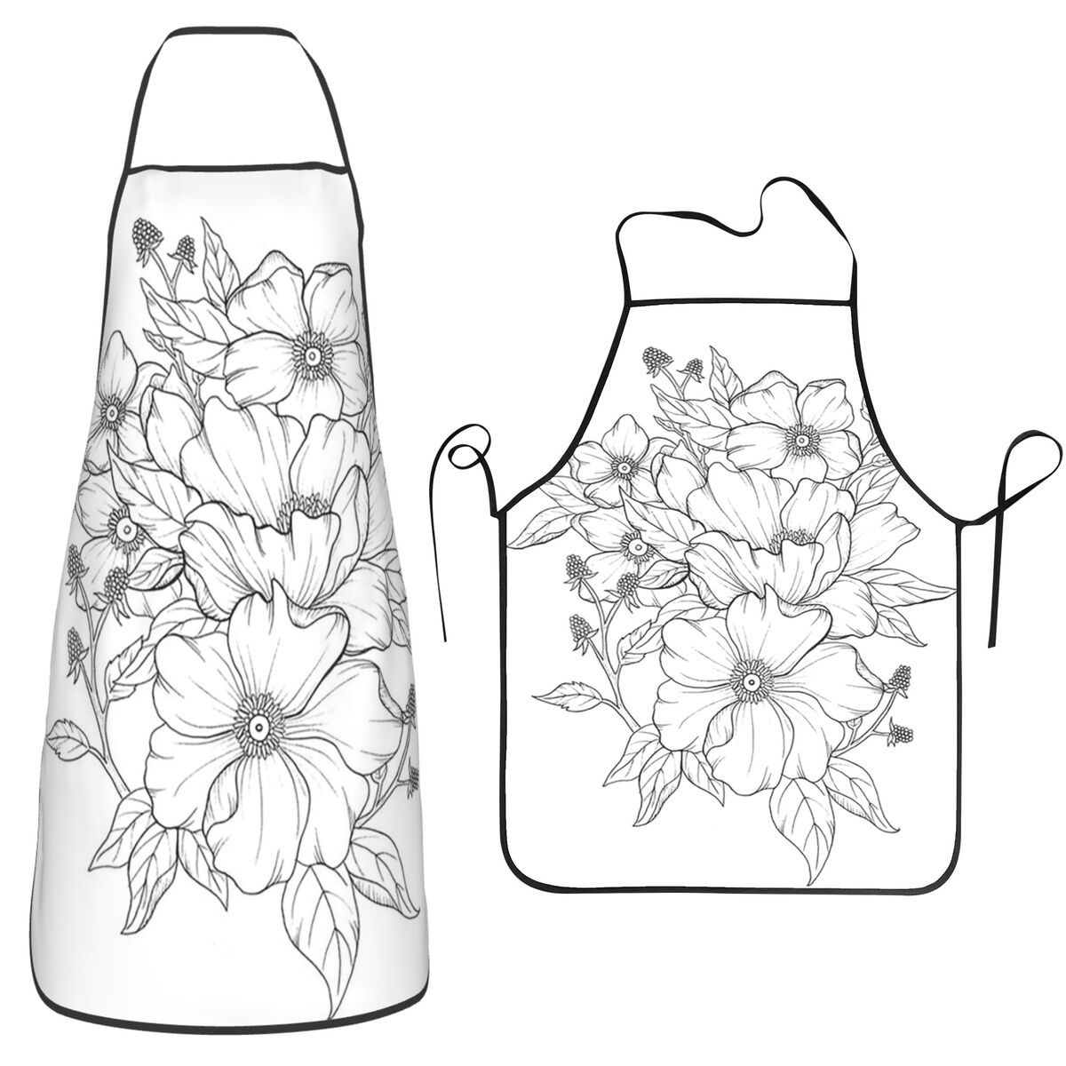花束スケッチ植物ラインアートニュートラルフローラルドローイン - Kitchen Baking Drawing のレビューと価格