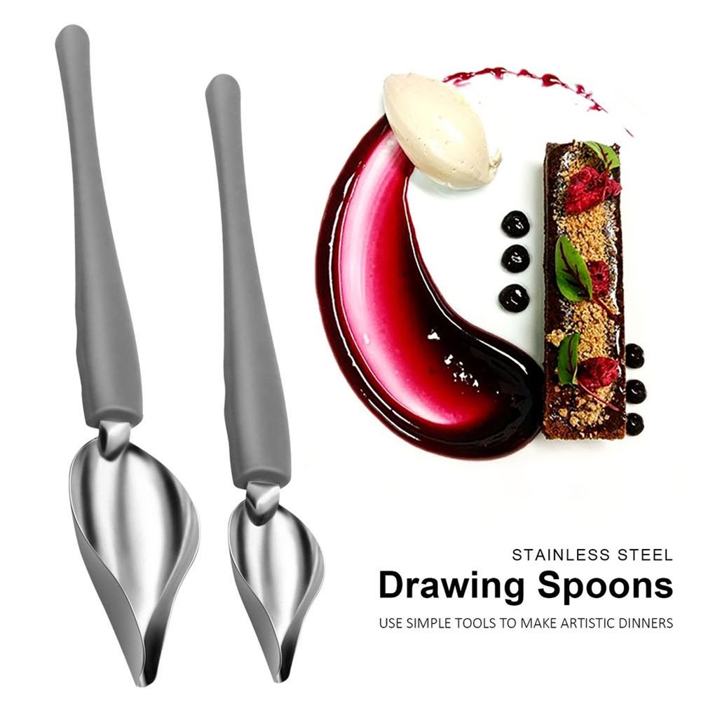 スチールペイントペンシルスプーンソースペイントアートペンシル - Kitchen Baking Drawing のレビューと価格