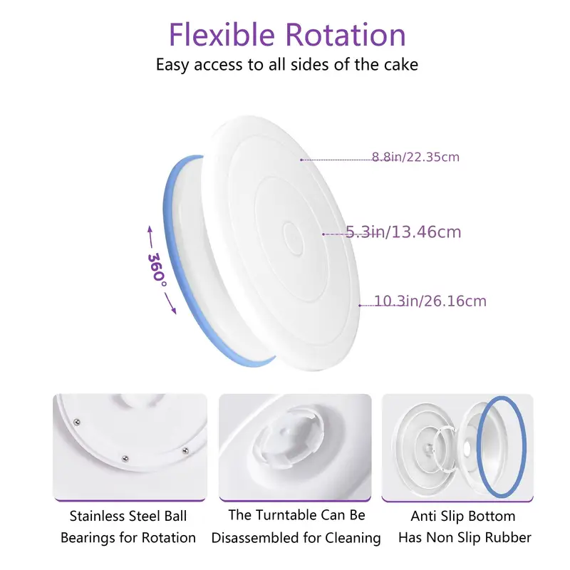 205個のプロフェッショナルケーキデコレーションキット –  - Fondant Smoother Set のレビューと価格