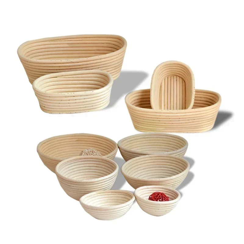 籐パンプルーフバスケット パンバスケット オーバルラタンウィ - Proofing Basket Banneton のレビューと価格