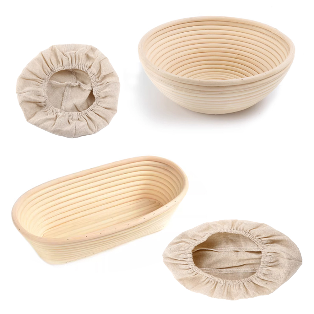 天然籐バスケット,ベーキング用品,パン発酵バスケット,丸いま - Proofing Basket Banneton のレビューと価格