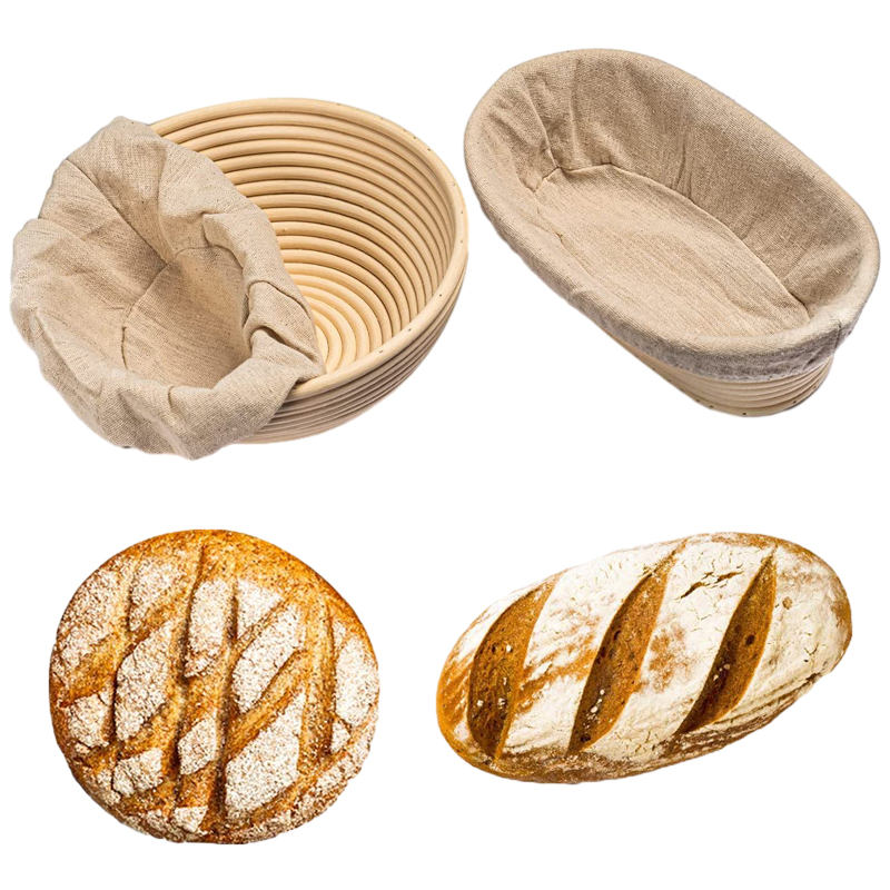 天然籐バスケット,ベーキング用品,パン発酵バスケット,丸いま - Proofing Basket Banneton のレビューと価格