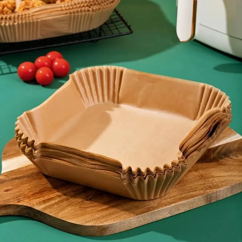 50/100 個エアフライヤー特殊紙トレイ家庭用高温耐性油吸 - Kitchen Baking Sheets のレビューと価格