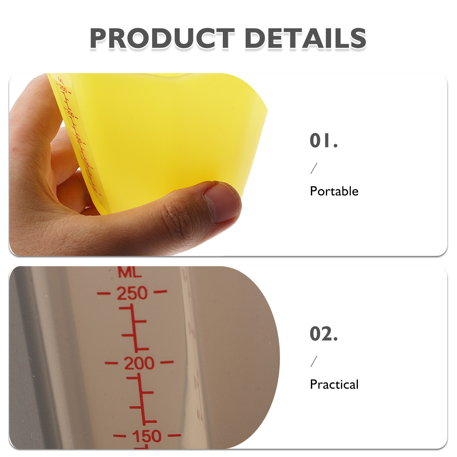 3個セット 折りたたみ式シリコン計量カップ 省スペース キッ - Baking (Kitchen Ingredient) のレビューと価格