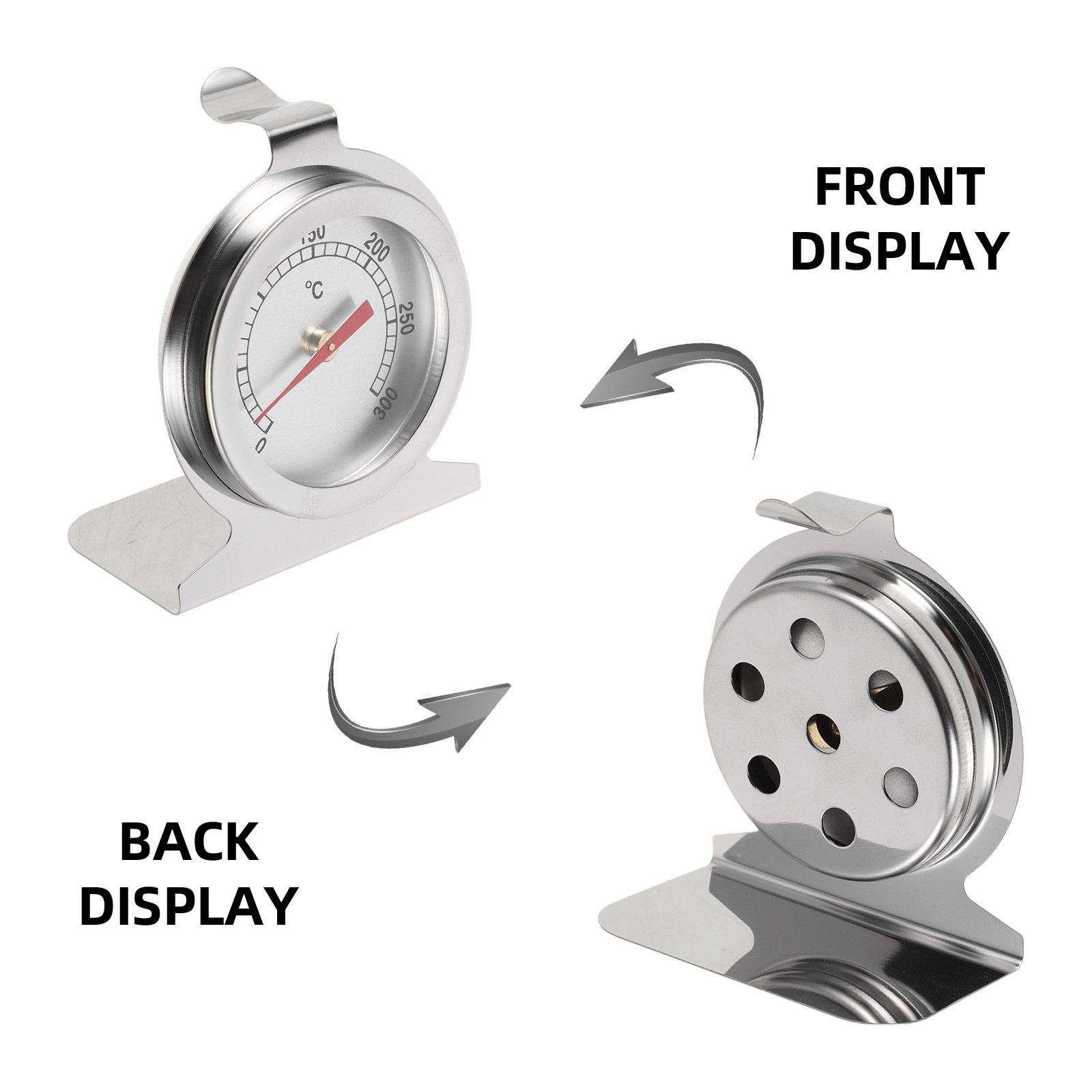 ステンレス製オーブン温度計 アナログ 0-300℃ インスタ - Oven Thermometer Analog のレビューと価格