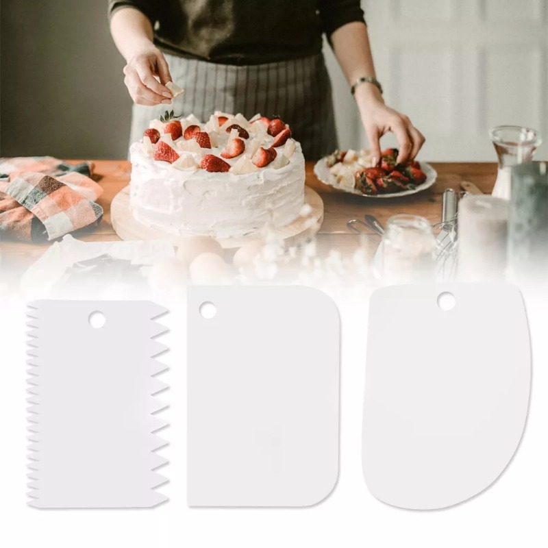 プラスチックケーキスクレーパーセット,クリームデコレーション - Fondant Smoother Set のレビューと価格
