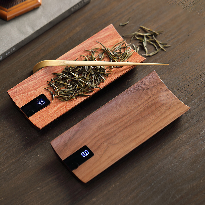 ウーリャン無垢材電子茶秤 - ブラックウォルナット茶盆 茶葉 - Kitchen Scale Precise のレビューと価格