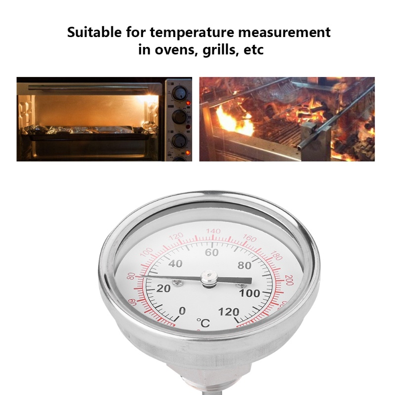 62mm 120 ℃   高温バイメタル温度計オーブングリル - Oven Thermometer Analog のレビューと価格