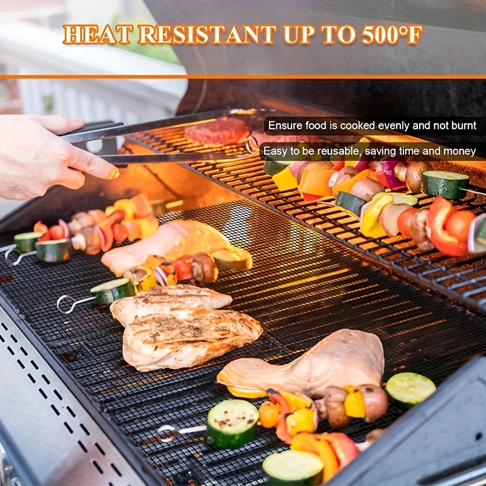 テフロン製ノンスティックグリルメッシュマット2枚、再利用可能 - Super Kitchen Baking Mat のレビューと価格