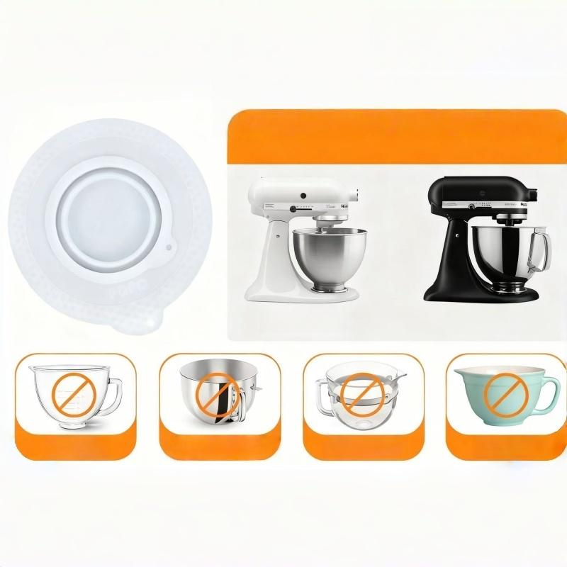 1 個 DIY シリコンミキサーボウル蓋 4.5-5 クォー - Kitchenaid Baking Bowl のレビューと価格