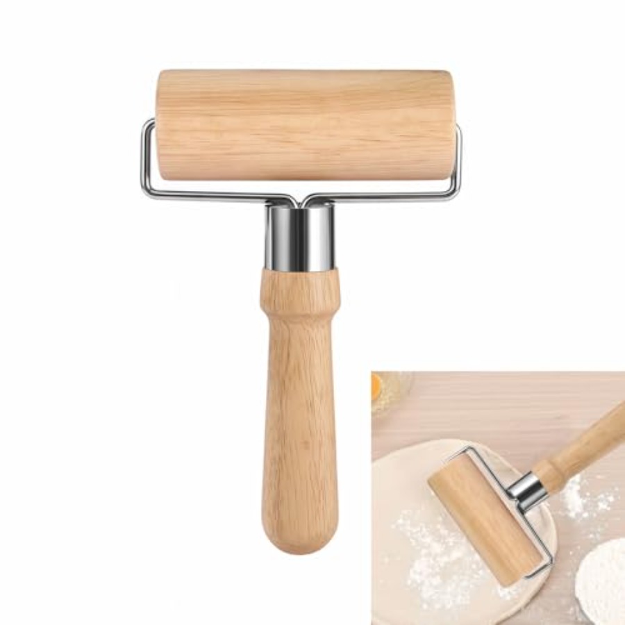 ピザや生地用のトップローリングピン - ノンスティック、木製 - Kitchen Baking Must Haves のレビューと価格