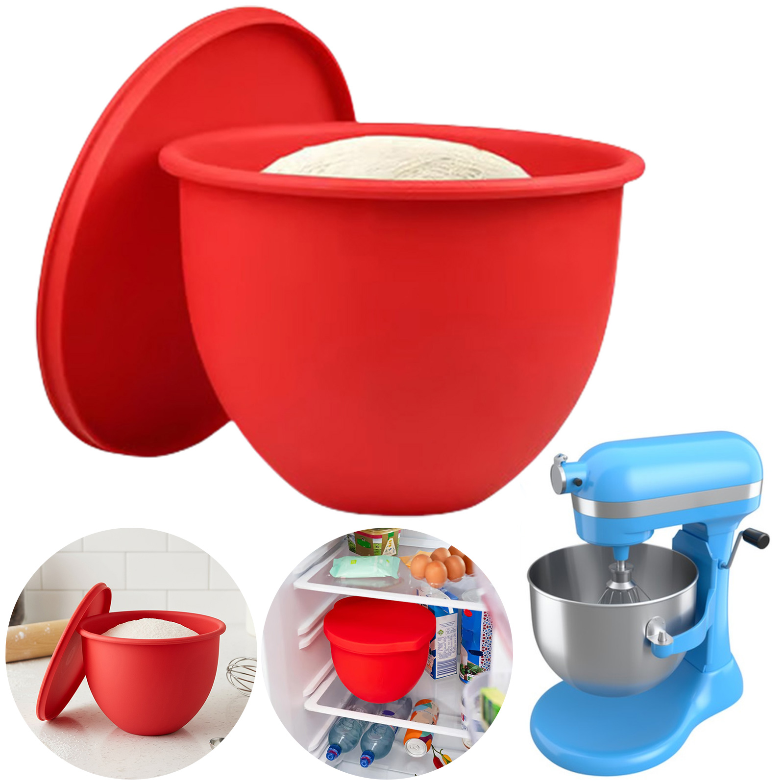 1PC ユニバーサルシリコンパッドライナー キッチンエイド  - Kitchenaid Baking Bowl のレビューと価格