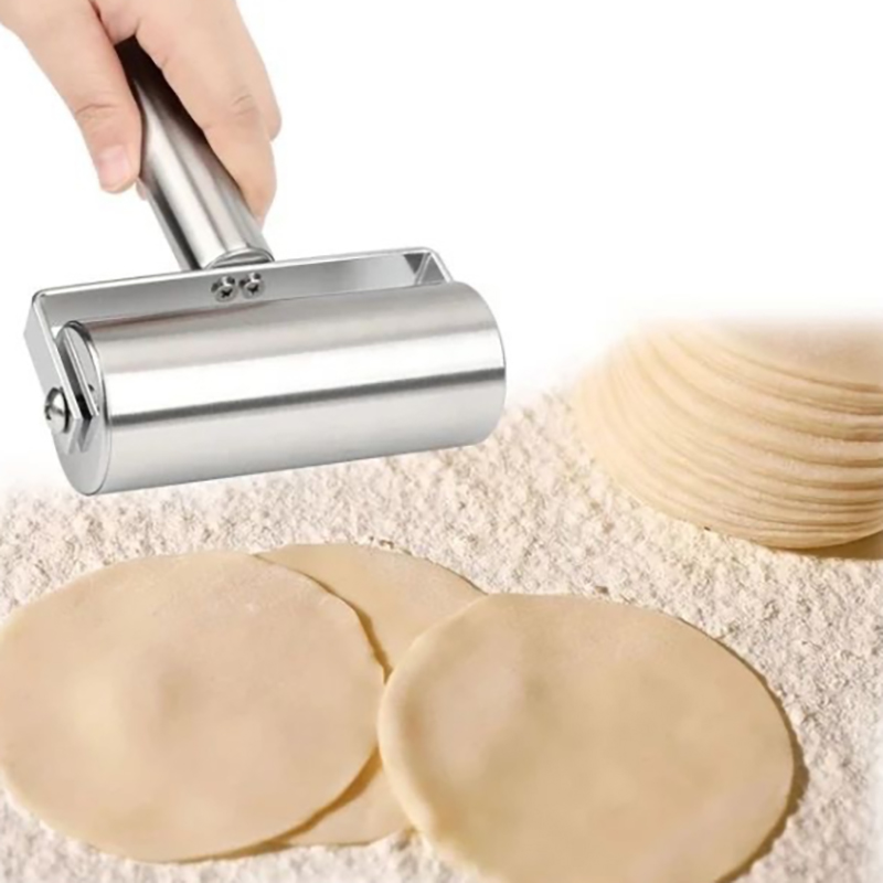 ステンレス鋼ダブルヘッドローリングピンノンスティック生地ペス - Kitchen Baking Machine のレビューと価格