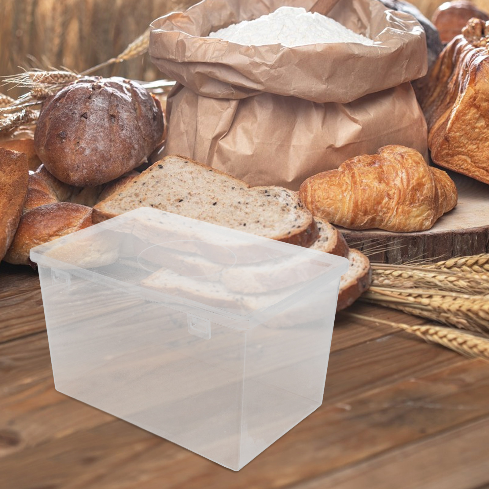 透明な密閉型パンボックス キッチンカウンター冷蔵庫パントリー - Kitchen Baking Pantry のレビューと価格