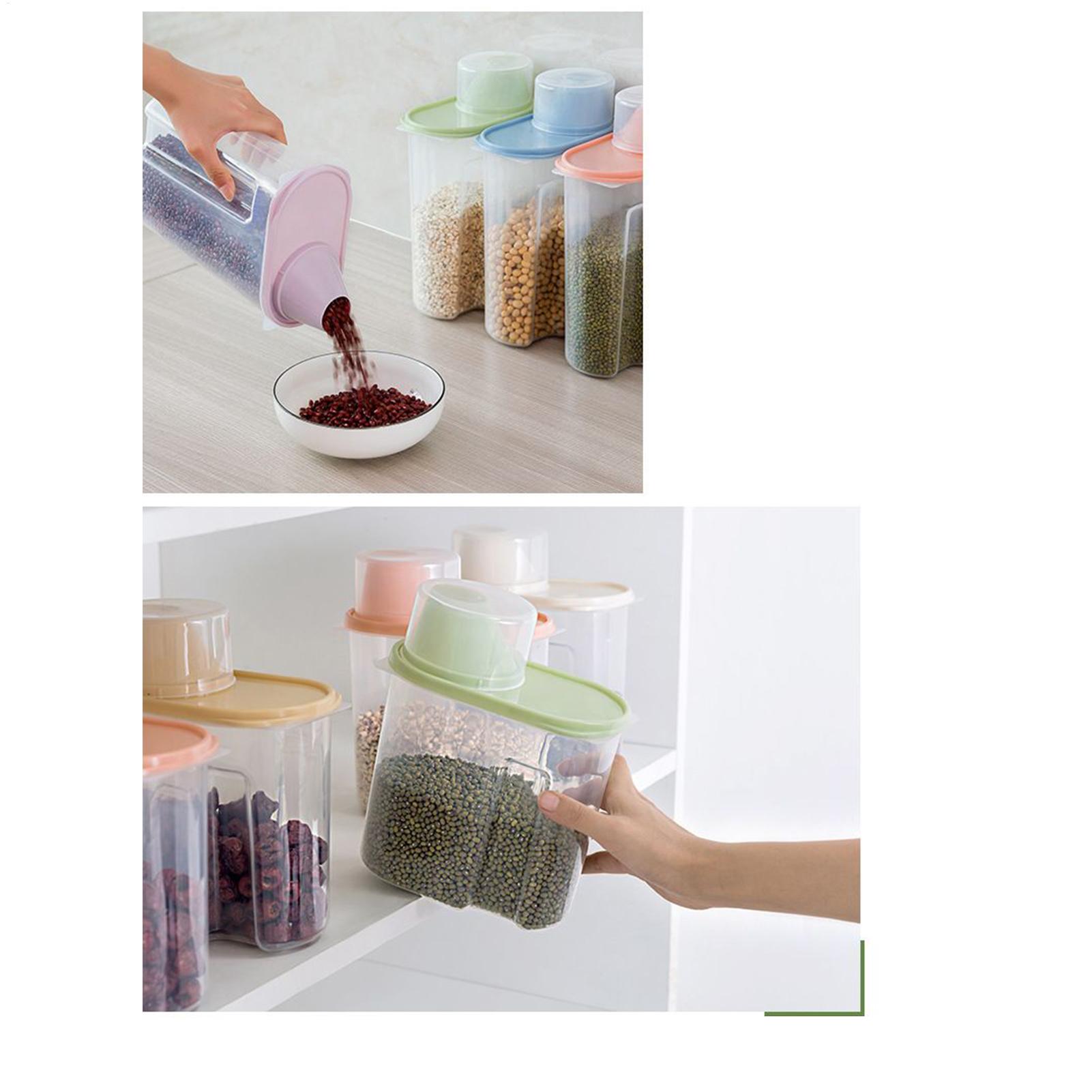 キッチン用キャニスターセット 4個 2.5L 透明 密閉 キ - Kitchen Baking Pantry のレビューと価格