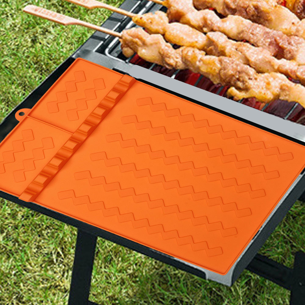 シリコン製BBQグリルサイドバーナーマット、調理器具置き台、 - Super Kitchen Baking Mat のレビューと価格