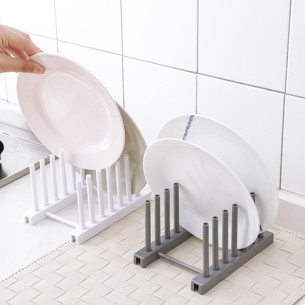 グレーのプラスチック製食器乾燥棚 キッチン収納オーガナイザー - Kitchen Baking Sheets のレビューと価格