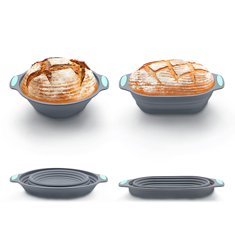 1PC シリコン製折りたたみ式バヌトンパン発酵バスケット - - Proofing Basket Banneton のレビューと価格