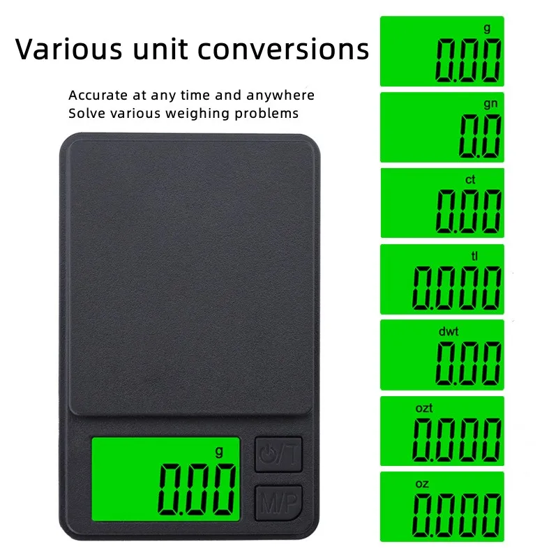 200/500/1000g 0.01g ミニデジタルスケール - Kitchen Scale Precise のレビューと価格