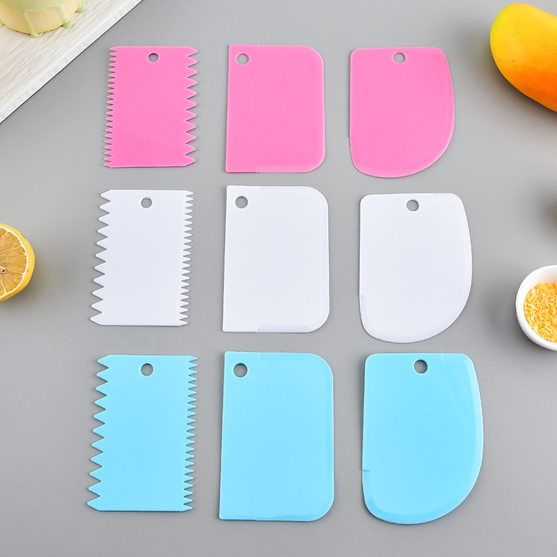 3個/ロット クリームスクレーパー スムーザー DIY ケー - Fondant Smoother Set のレビューと価格