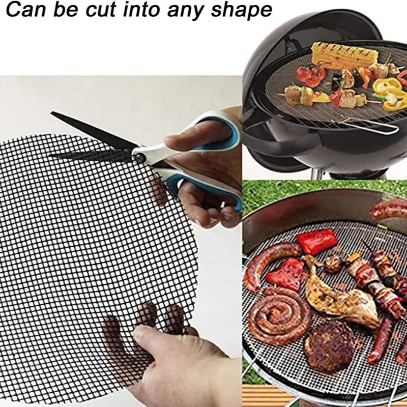 再利用可能な焦げ付き防止バーベキューメッシュマット,グラスフ - Super Kitchen Baking Mat のレビューと価格