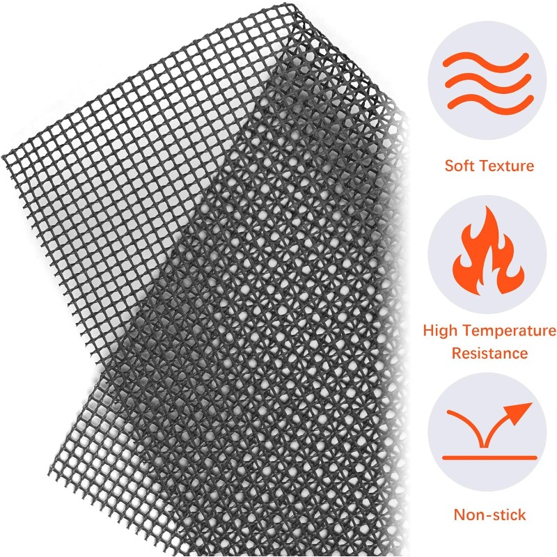 再利用可能な焦げ付き防止バーベキューメッシュマット,グラスフ - Super Kitchen Baking Mat のレビューと価格
