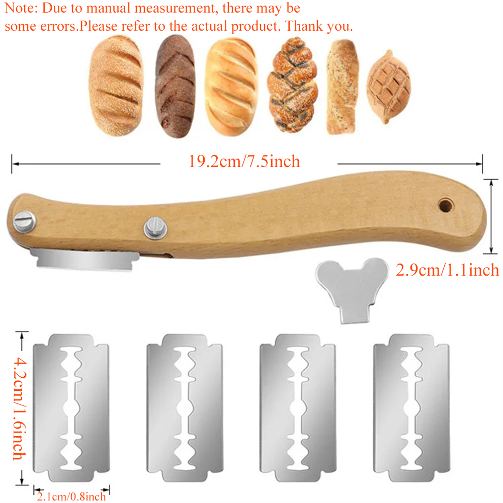 パンスコアリングナイフセット、パンカッター、スラッシュツール - Bread Lame Scoring のレビューと価格
