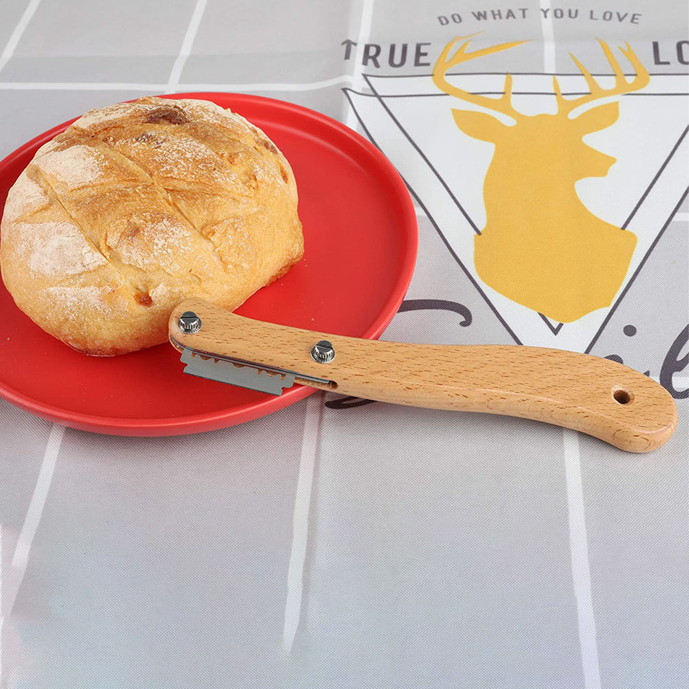 パンベーカーラメ木製ハンドルパンスライサースコアラーブレード - Bread Lame Scoring のレビューと価格