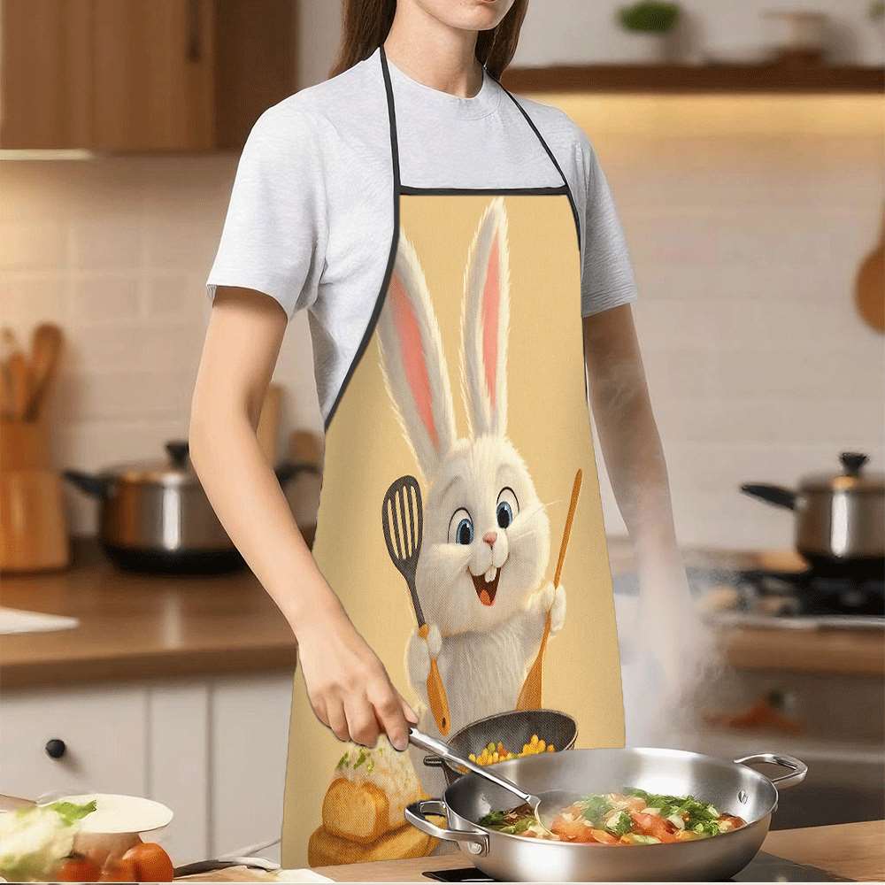 楽しい動物をテーマにしたエプロン1枚、かわいいウサギのシェフ - Kitchen Baking Gift Ideas のレビューと価格