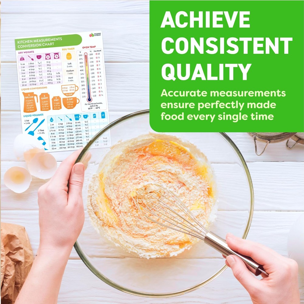 キッチン測定換算表マグネット ベーキング・クッキング用 6x - Kitchen Baking Sheets のレビューと価格